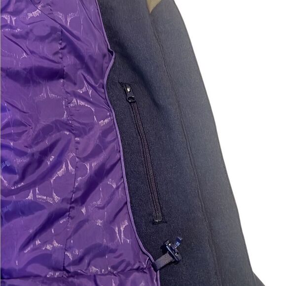 Merrell Opti-shell Navy Blue Front Pockets Snap Zip Closure Coat Size Large - Picture 7 of 14